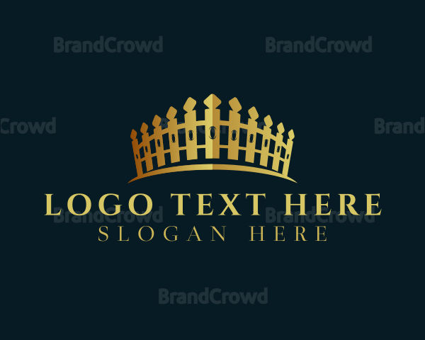Luxury Fence Crown Logo