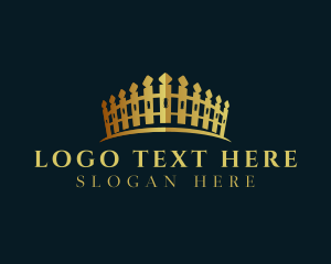 Tiara - Luxury Fence Crown logo design
