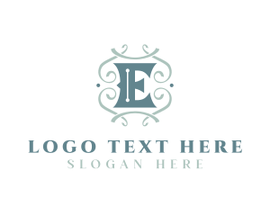 Spa - Classic Letter E logo design