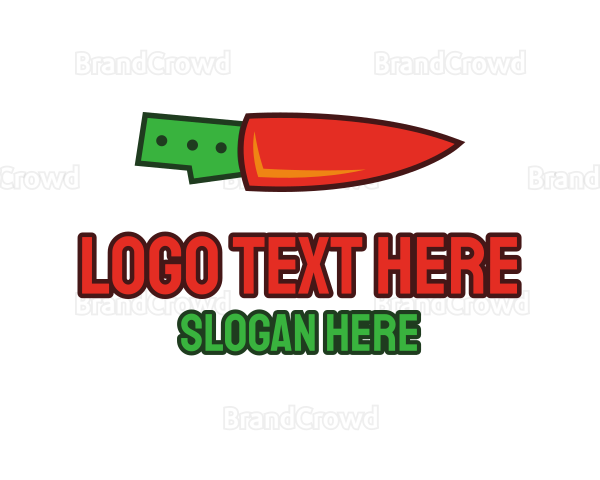 Chili Knife Cooking Logo