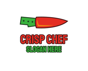 Chili Knife Cooking logo design