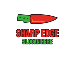 Stab - Chili Knife Cooking logo design