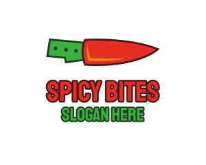 Chili - Chili Knife Cooking logo design