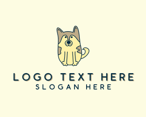 K9 Security - Cute Puppy Dog logo design