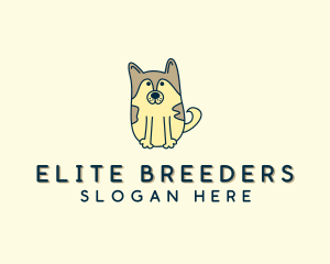 Cute Puppy Dog logo design