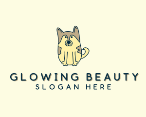 Kennel - Cute Puppy Dog logo design