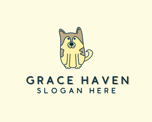 Breeder - Cute Puppy Dog logo design