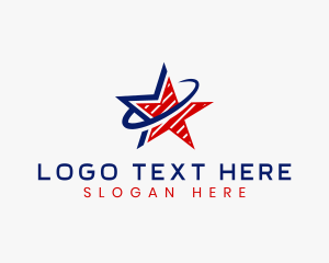 America - Star America Stripes logo design