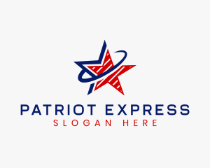 Star America Stripes logo design