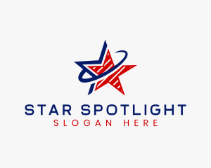 Star America Stripes logo design