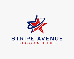 Stripes - Star America Stripes logo design