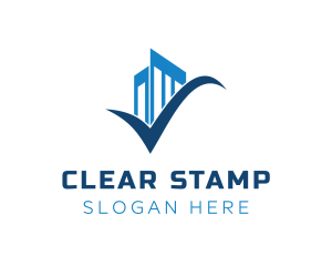 Approve - Blue Check Building logo design