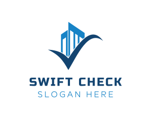 Check - Blue Check Building logo design