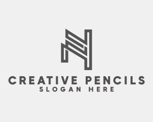 Professional Firm Monoline Letter N logo design