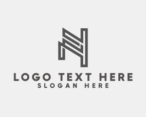 Firm - Professional Firm Monoline Letter N logo design