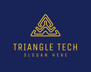 Digital Technology Triangle logo design