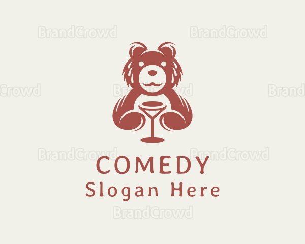 Wine Bear Sommelier Logo