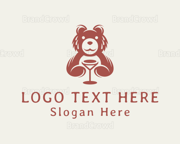 Wine Bear Sommelier Logo