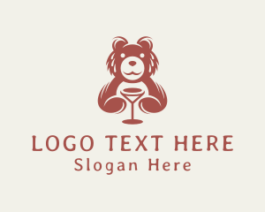 Wine - Wine Bear Sommelier logo design