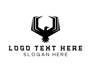 Futuristic - Hexagon Falcon Gaming logo design