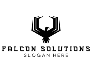 Hexagon Falcon Gaming logo design