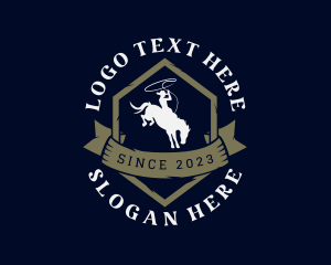 Cowboy Horse Rodeo Logo