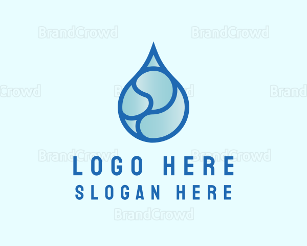 Water Sanitation Cleaning Logo