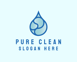  Water Sanitation Cleaning logo design