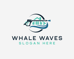 Pressure Wash House Disinfection logo design