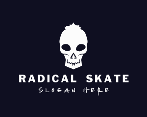 Skull Punk Streetwear logo design