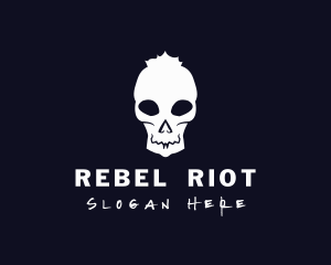 Skull Punk Streetwear logo design
