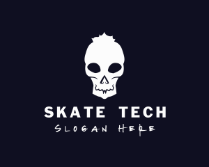 Skull Punk Streetwear logo design