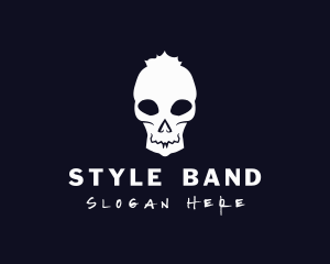 Skull Punk Streetwear logo design