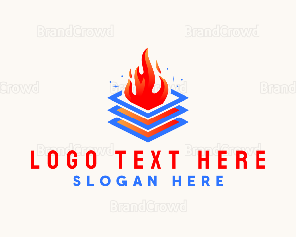 Industrial Fire Heating Logo