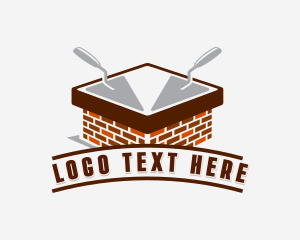 Trowel - Handyman Construction Masonry logo design