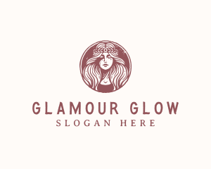 Glamour - Female Beauty Goddess logo design