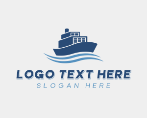 Ferry - Ferry Cargo Shipping logo design