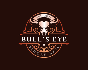 Bull Buffalo Skull logo design