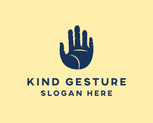 Gesture - Human Hand Print logo design