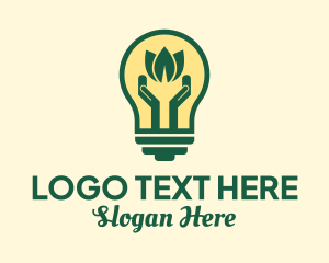 Lightbulb - Eco Friendly Bulb logo design