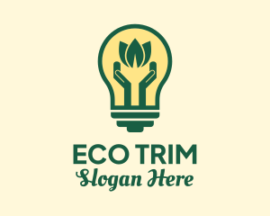 Eco Friendly Bulb  logo design