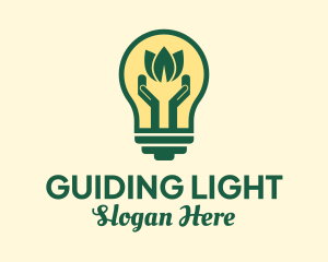 Eco Friendly Bulb  logo design