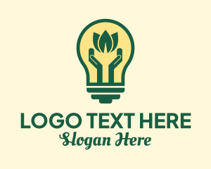 Eco Friendly Bulb  Logo