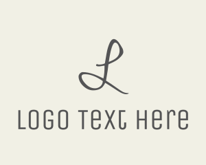 Limousine - Handwritten Signature Letter logo design