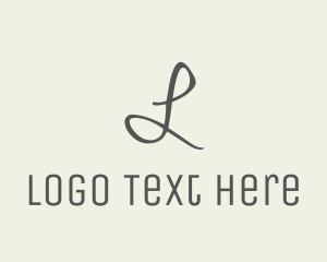 Feminine Handwritten Signature  Logo