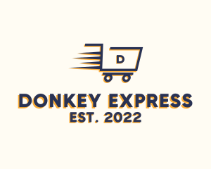 Express Grocery Cart logo design