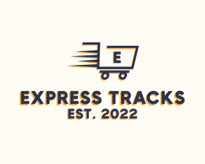 Express Grocery Cart logo design