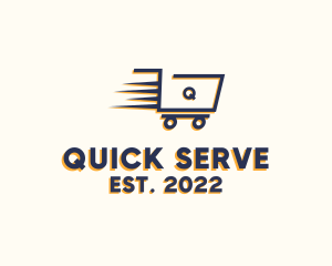 Express Grocery Cart logo design