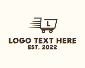 Mart - Express Grocery Cart logo design