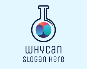Biology - Chemist Laboratory Flask logo design